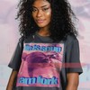 Soup Life Fork Raccoon Meme Tee for Fans of Classic Movies