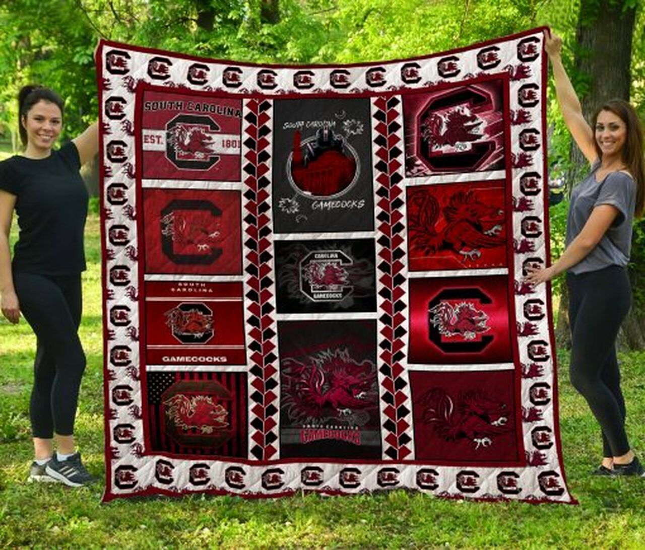 South Carolina Gamecocks Ncaa Quilt Bedding Set - Celebrate Your Fandom in Style