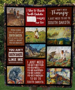 South Dakota Quilt Blanket - Soft and Cozy Blanket to Represent Your State