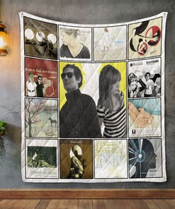 Souvenir Album Covers Quilt Blanket - A perfect gift for music lovers, this quilt blanket features iconic album covers.