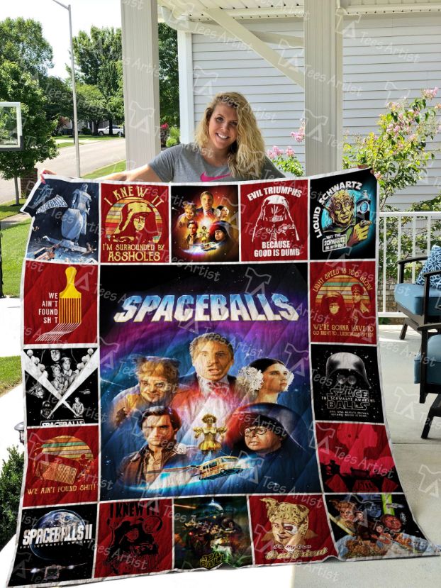 Spaceballs Collection Quilt Bedding Set with Quilt Blanket, Great Gifts for Fans