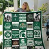 Spartans Football Michigan State Spartans Ncaa Quilt Bedding Set
