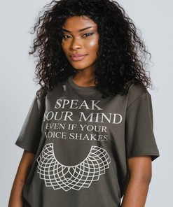 Speak Your Mind Inspirational Quote T-shirt for Those Who Value Self-Expression