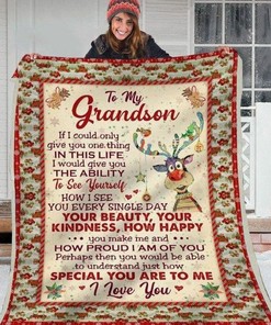 Special Grandson Fleece Blanket Idea for Christmas Gift - Sentimental and Warm