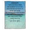 Special Person Fleece Blanket for Grandparents from Granddaughter and Grandson