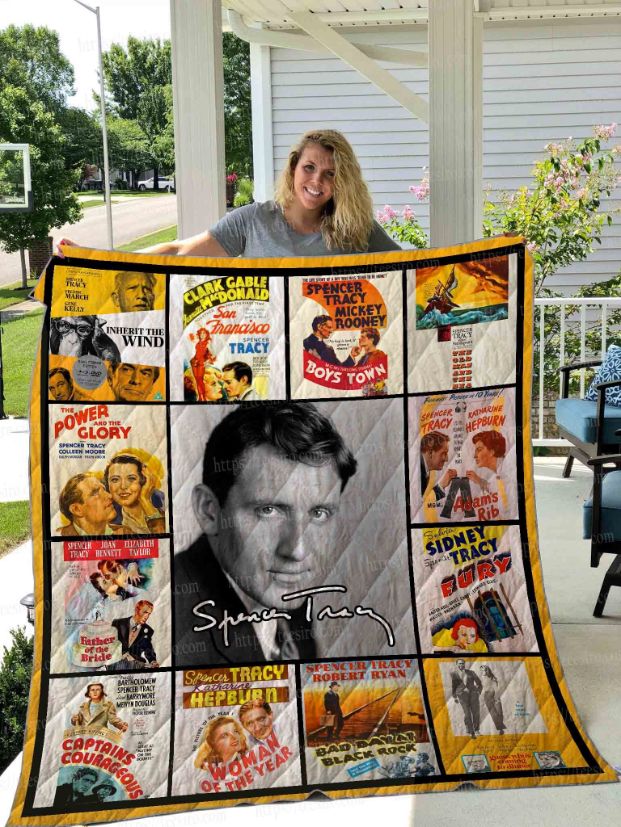 Spencer Tracy Collection Quilt Blanket 01