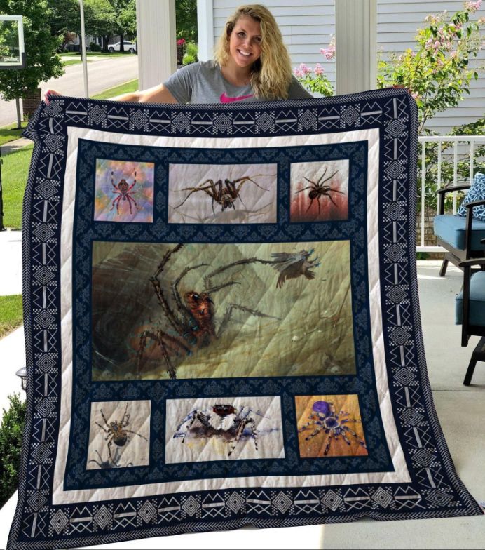 Spider Painting Lover Quilt Bedding Set Gift