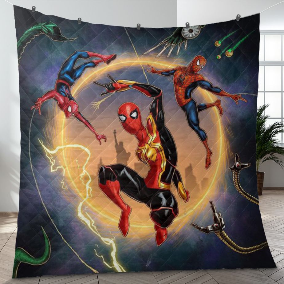 Spider-Man Marvel Comics Quilt Bedding Set for Superhero Fans