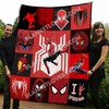 Spider-Man Quilt Bedding Set with Quotes for Superhero Fans