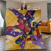 Spiderman Fan Gift, The Superior Spider Man Quilt Blanket Marvel Comics Bedding Set