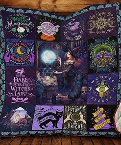 Spirit of The Witch Make Today Magical Quilt Bedding Set