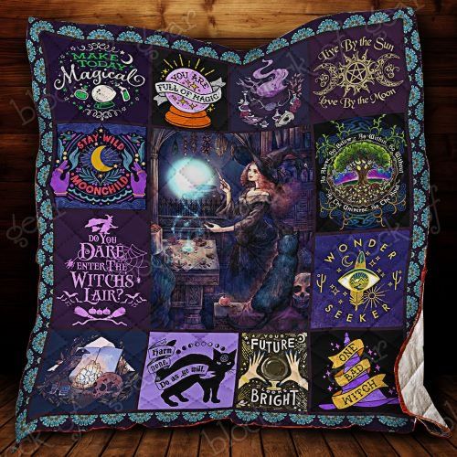 Spirit of The Witch Make Today Magical Quilt Bedding Set