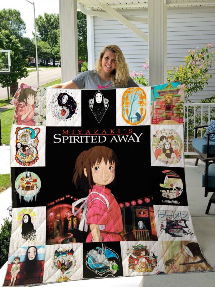 Spirited Away Mystical Design Quilt Bedding Set for Anime Fans