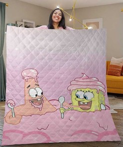 SpongeBob and Patrick Quilt Blanket - Bring Some Fun to Your Bedroom with This Cartoon Classic