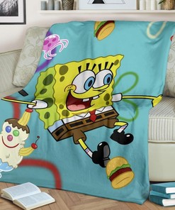 Spongebob Fleece Blanket - Perfect for Nickelodeon Lovers