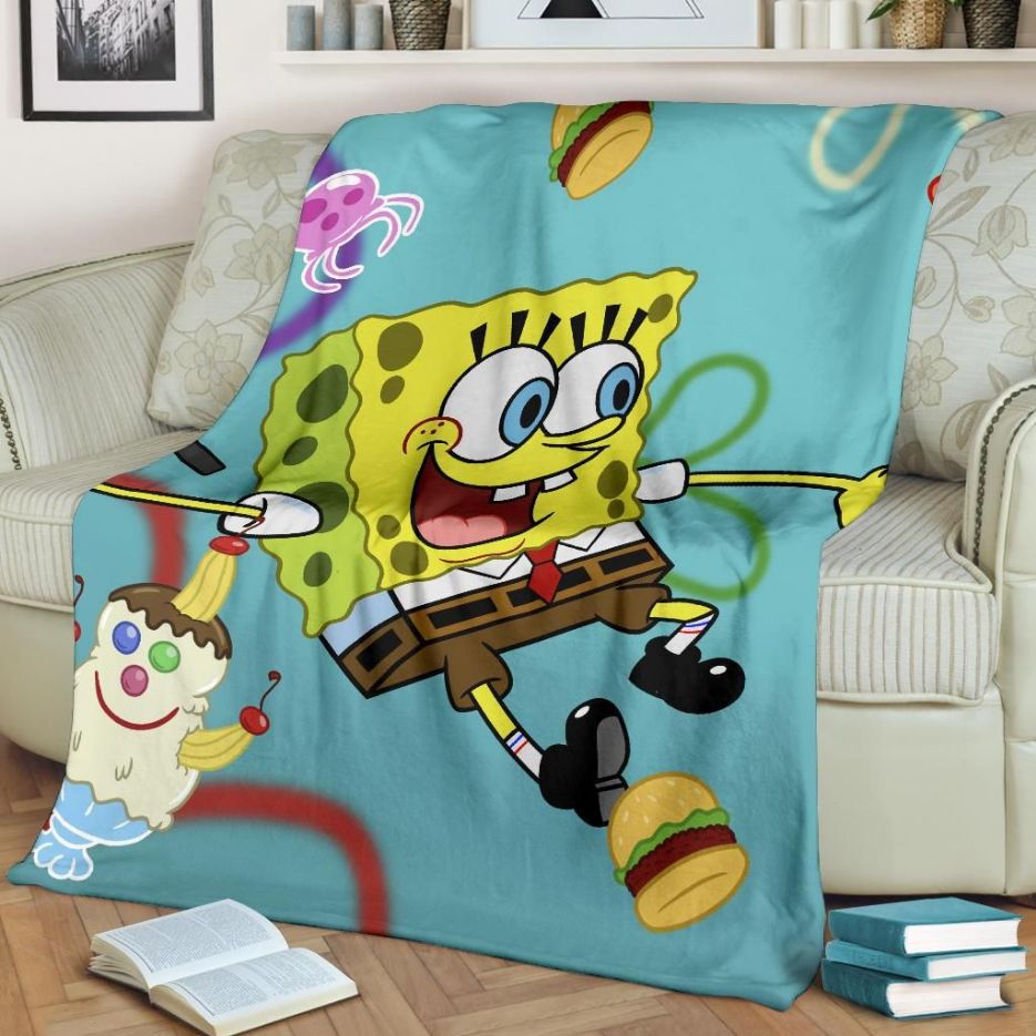 Spongebob Fleece Blanket - Perfect for Nickelodeon Lovers