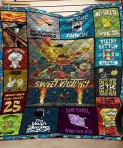 Spongebob Quilt with Quilt Bedding Set for Kids