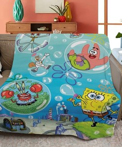 Spongebob Squarepants Gift Quilt Bedding Set - Spongebob fans will love this cozy and fun quilt bedding set.