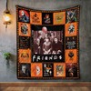 Spooky Friends Psychodynamics Horror Characters in a Halloween Quilt Blanket