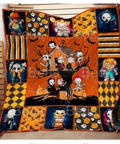Spooky Halloween Tree Movie Fan Gift Quilt Blanket