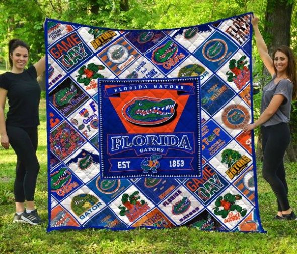 Sport Florida Gators Collection Fan Made Quilt Bedding Set for Sports Fanatics