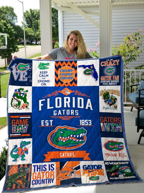 Sport Florida Gators Collection Quilt Blanket - Perfect for Fans of the Team