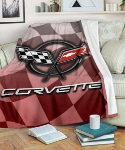 Sports Car Corvette C5 Blanket with Bed Set Twin