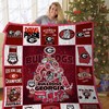 Sports Georgia Bulldogs Christmas Tree Quilt Blanket - Perfect for the Holidays