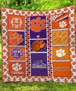 Sports NCAA Clemson Tigers Loved Quilt Bedding Set