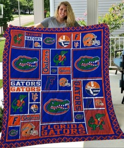 Sports Ncaa Florida Gators Loved Quilt Bedding Set with Collected Quilt Blanket