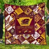 Sports Team Central Michigan Chippewas Quilt Blanket for College Sports Lovers