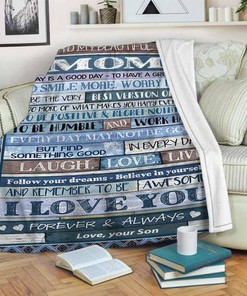 Spread Positivity with ‘Smile More Worry Less Fleece Blanket
