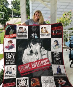 Spring Awakening Fan Collection Quilt Blanket, Great for Musical Lovers