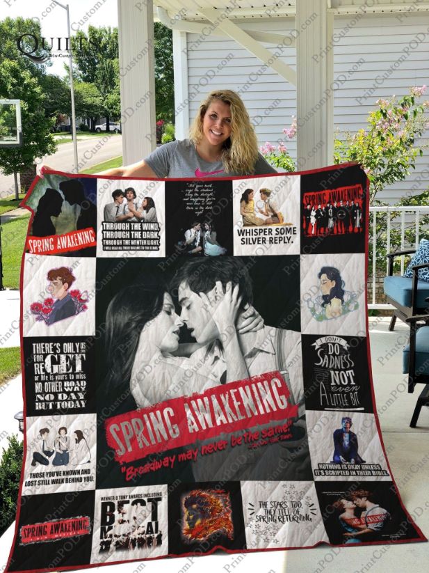 Spring Awakening Fan Collection Quilt Blanket, Great for Musical Lovers