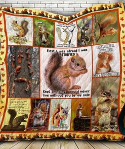 Squirrel Lovers Quilt Blanket - Perfect Gift for Birthday or Christmas