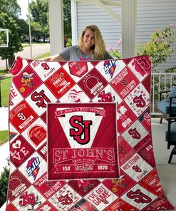 St. John's Red Storm NCAA Quilt Bedding Set for Fans