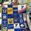 St. Louis Blues NHL Collection Quilt Bedding Set, Great for Hockey Fans