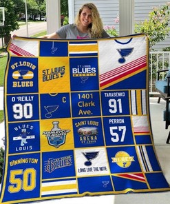 St. Louis Blues NHL Collection Quilt Bedding Set, Great for Hockey Fans