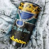 St. Louis Blues NHL Tumbler with Beautiful Sunflower Design - Personalized Drinkware for Fans