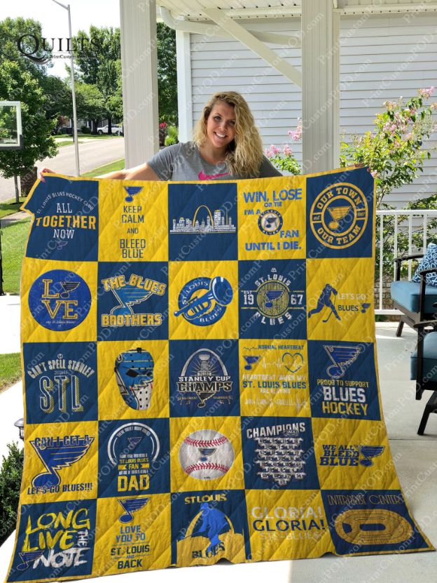 St. Louis Blues Quilt Blanket Ver 25 with Quilt Blanket Baby
