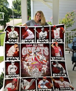 St. Louis Cardinals Baseball Quilt Bedding Set 02
