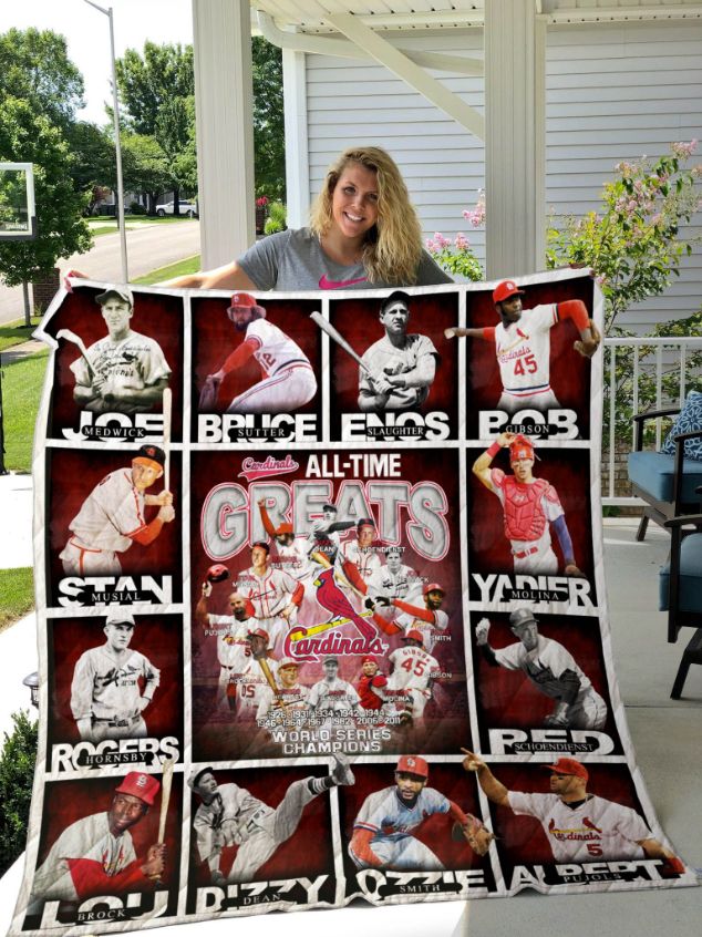 St. Louis Cardinals Baseball Quilt Bedding Set 02