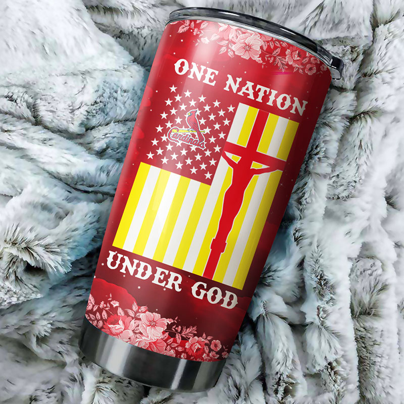St. Louis Cardinals MLB Tumbler - One Nation Under God Edition