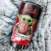 St. Louis Cardinals MLB Tumbler featuring Baby Yoda and personalized design