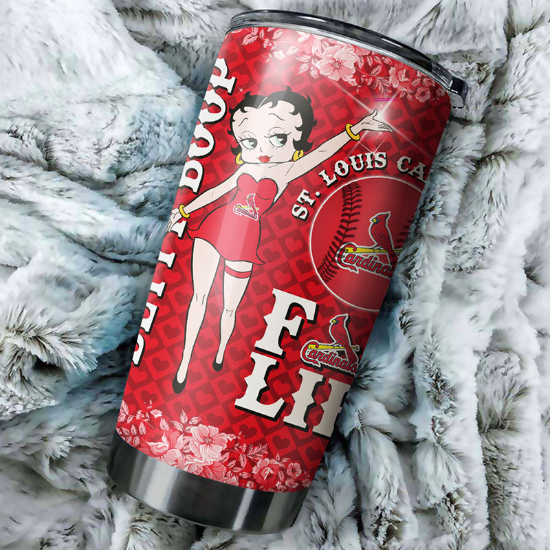 St. Louis Cardinals MLB Tumbler with Betty Boop Graphics