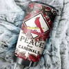St. Louis Cardinals MLB Tumbler with Peace Love Design - Great Gift for Fans