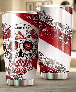 St. Louis Cardinals MLB Tumbler with Skull Design for Baseball Fans