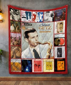 Stan Getz For Musicians Only Collection Vintage Quilt Blanket Bed Set Queen