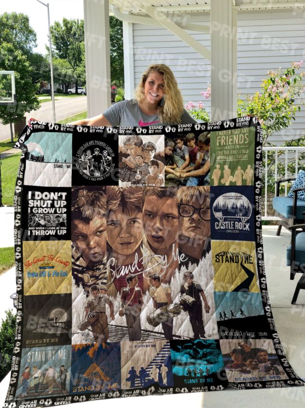 Stand By Me Poster Quilt Blanket Bed Set Cute for Kids