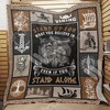 Stand Up Viking For What You Believ In Quilt Bedding Set for Norse Mythology Fans